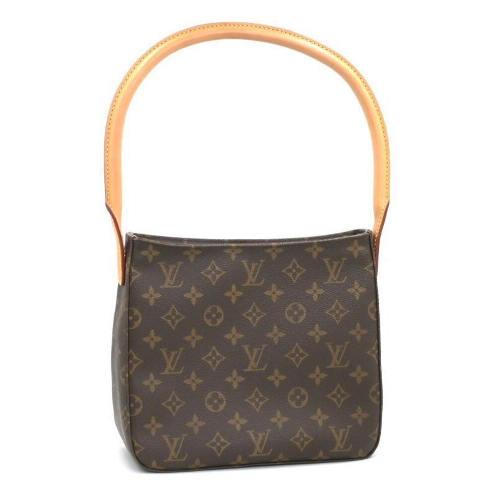 Louis Vuitton Looping Monogram Hobo Shoulder Bag Shoulder Canvas Leather Brown